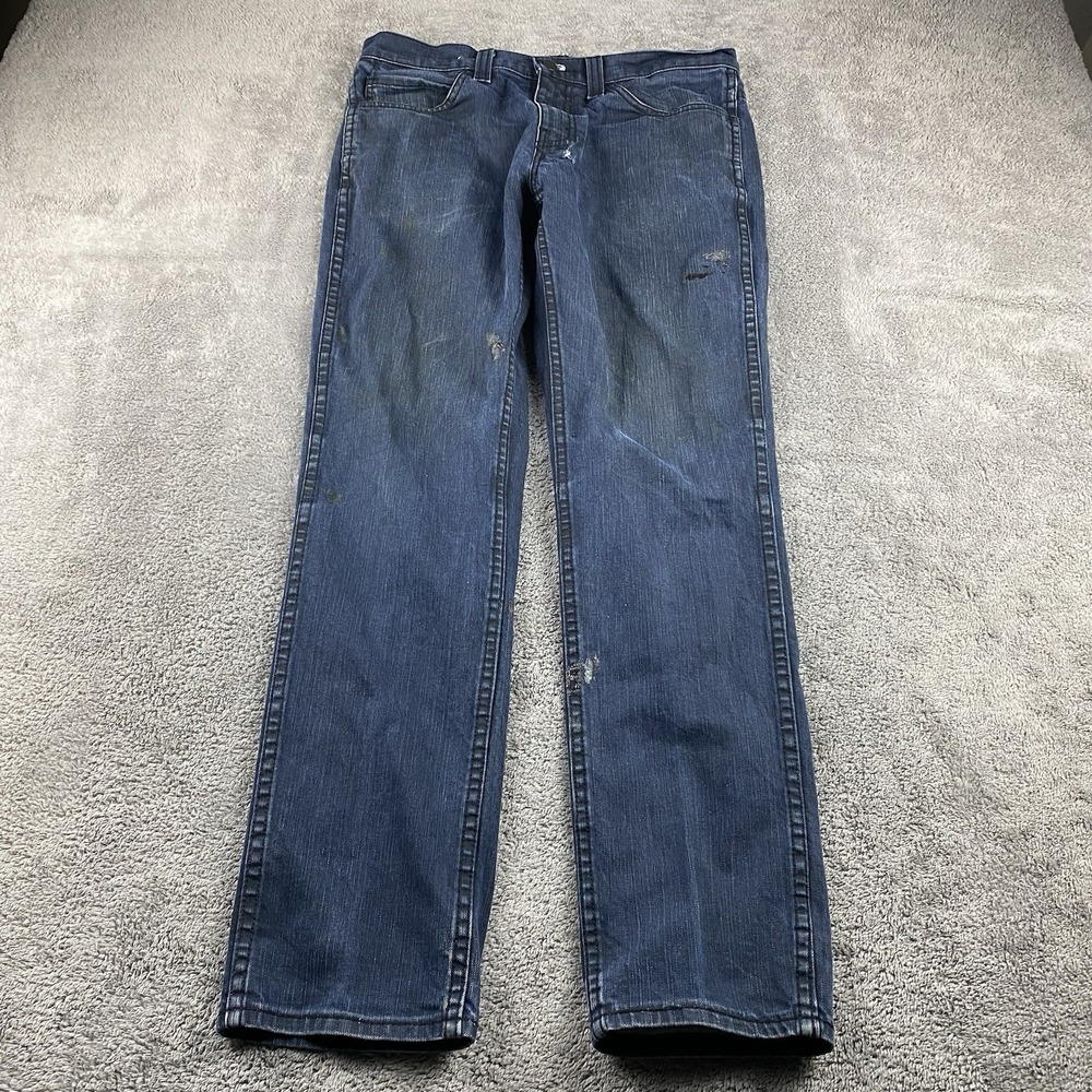 Levis 511‎ Slim Fit Jeans Mens 32x32 Blue Dark Wash Low Rise